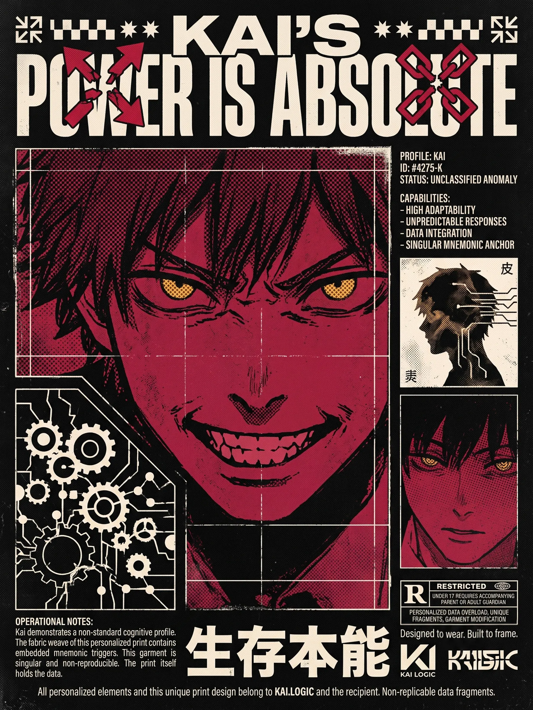 Kai's Power Is Absolute - T-shirt design
