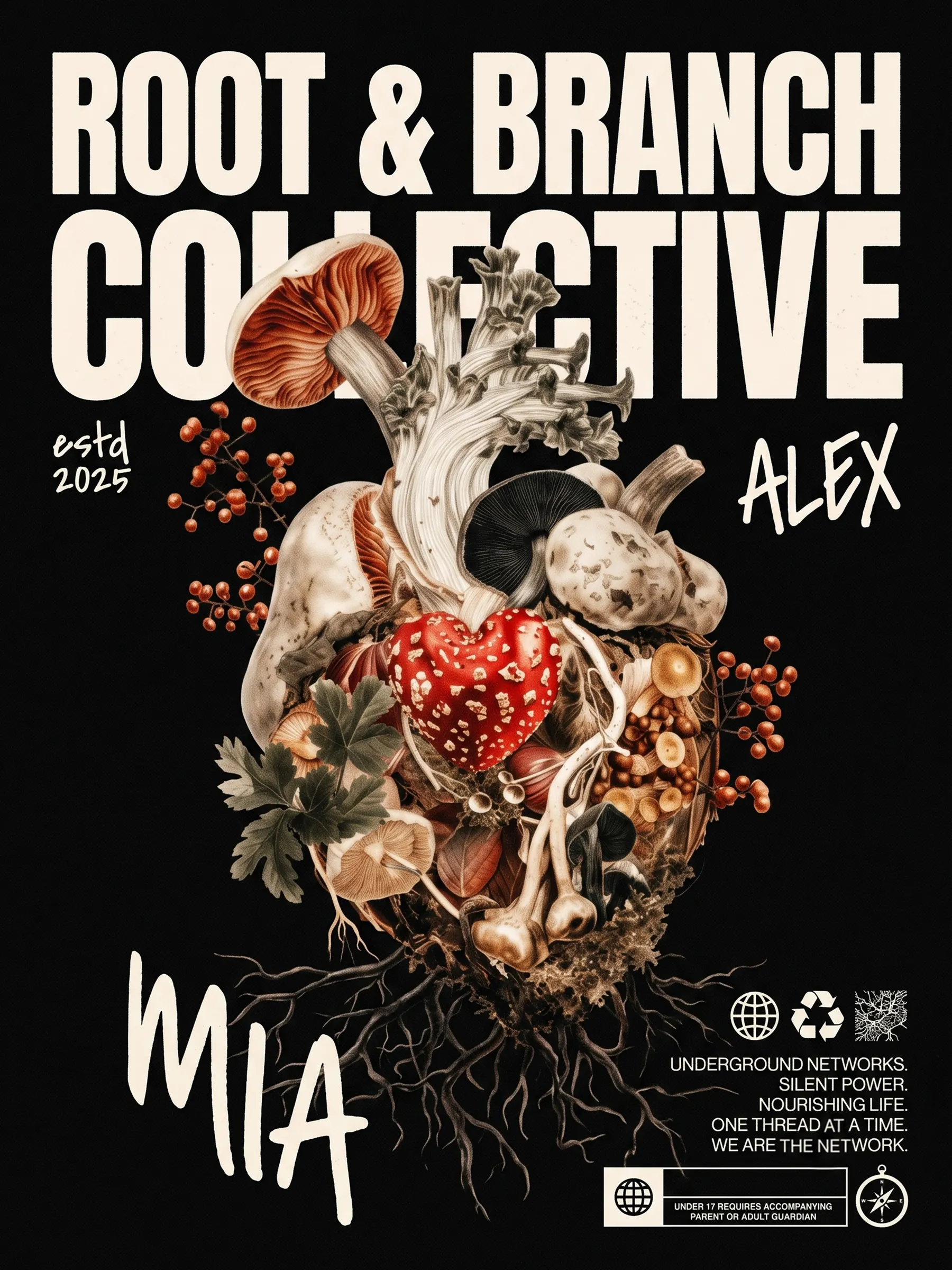 Root and Branch Collective - T-shirt design