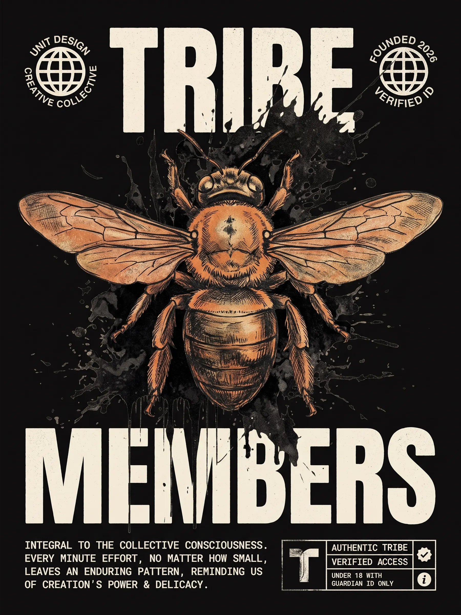 Tribe Members bee - T-shirt design