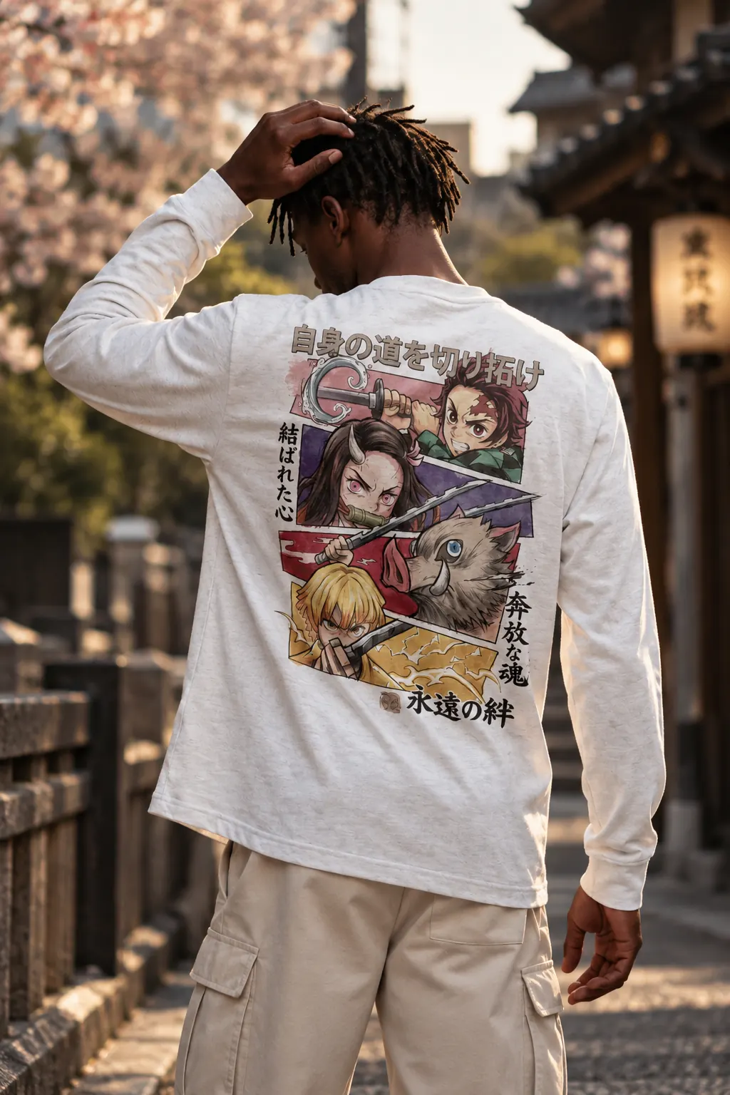 Unbreakable Bonds Demon Slayer - worn mockup